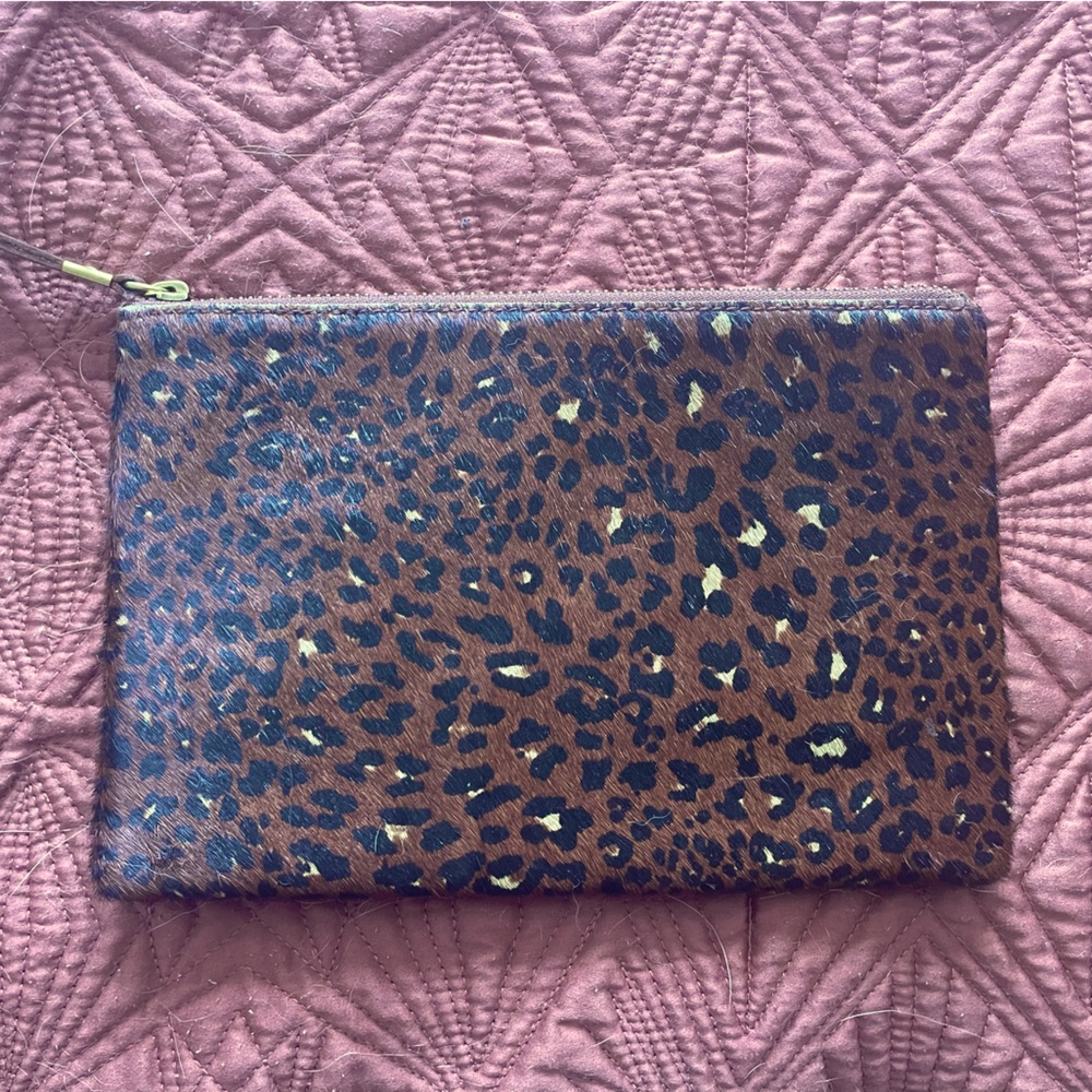 Madewell Leopard Clutch